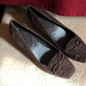 Size 7 brown suede